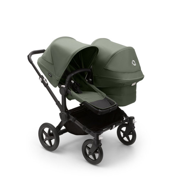 Bugaboo Donkey 5 Duo komplett Schwarz/ Waldgrün/ Waldgrün