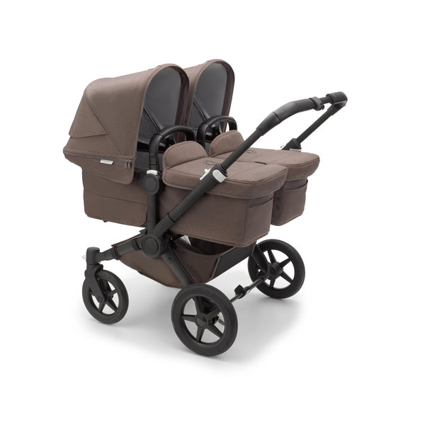 Bugaboo Donkey 5 Twin Mineral komplett Schwarz/ Taupe/ Taupe