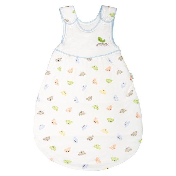 Schlafsack Minou Slider Blau mit Bärchen Größe 45