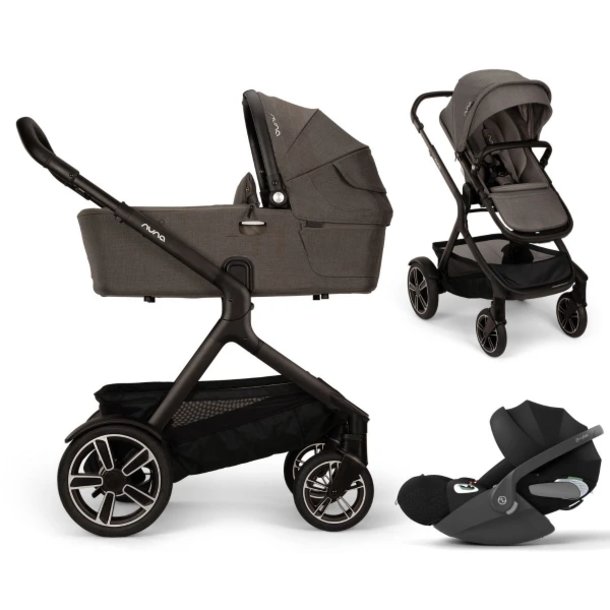 Nuna Demi Next Thunder 3in1 Kinderwagenset mit Cybex Cloud T Sepia Black