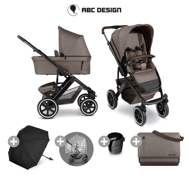 ABC Design Salsa 5 Air Kombikinderwagen Sommerangebot Set Nature