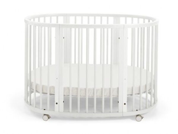 Stokke Sleepi Weiss Babybett mit Matratze Sleepi