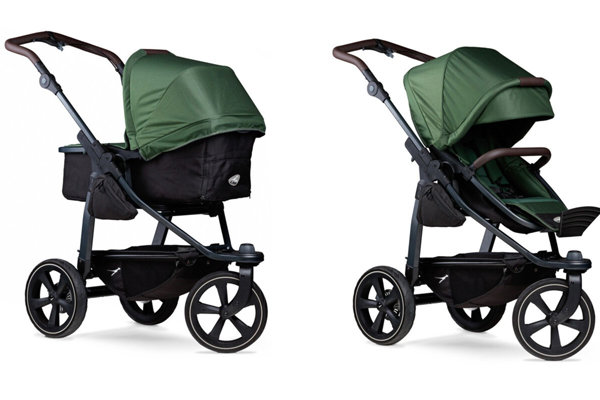 TFK Mono2 Kombikinderwagen mit Luftkammerradset Olive