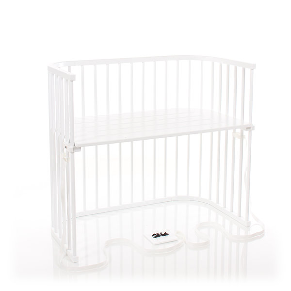 babybay Beistellbett Boxspring XXL weiss lackiert extrabelüftet