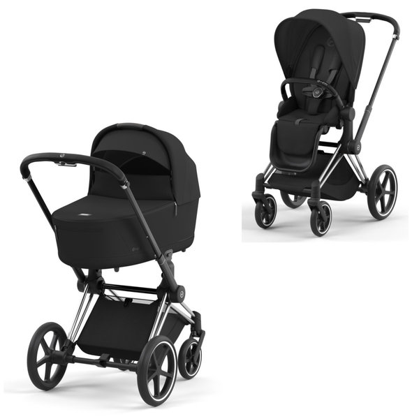 Cybex PRIAM Kombikinderwagen Chrom Schwarz Sepia Black