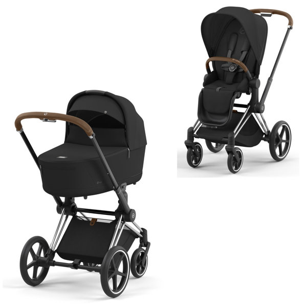 Cybex PRIAM Kombikinderwagen Chrom Braun Sepia Black