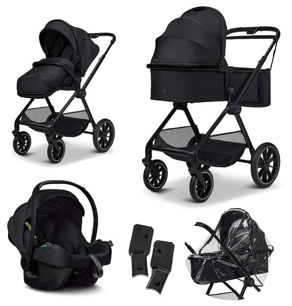 Moon Clikk Set Onyx mit Autositz und Adapter