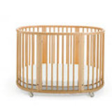 Stokke Sleepi Natur Babybett mit Matratze Sleepi