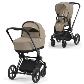 Cybex PRIAM Kombikinderwagen Mattblack Cozy Beige