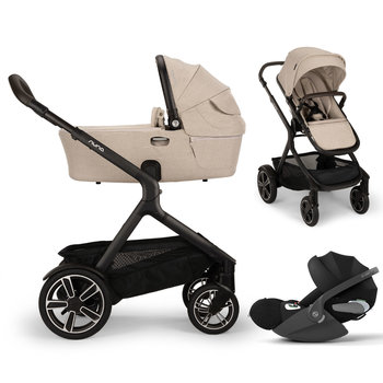 Nuna Demi Next Biscotti 3in1 Kinderwagenset mit Cybex Cloud T Sepia Black
