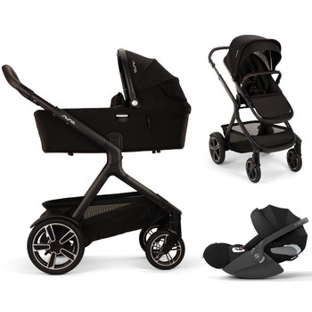 Nuna Demi Next Caviar 3in1 Kinderwagenset mit Cybex Cloud T Sepia Black