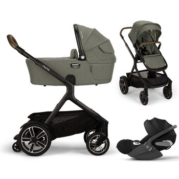 Nuna Demi Next Pine 3in1 Kinderwagenset mit Cybex Cloud T Sepia Black