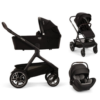 Nuna Demi Next Caviar 3in1 Kinderwagenset mit Nuna Arra Flex Caviar