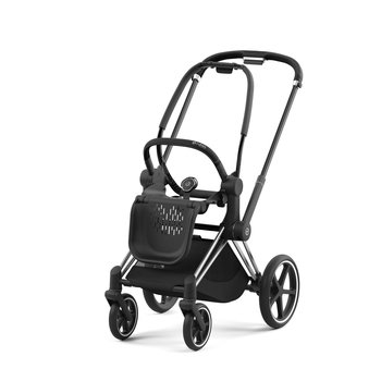 Cybex PRIAM Rahmen inkl. Sitz Hardpart in Chrome mit Griffdetail in Schwarz