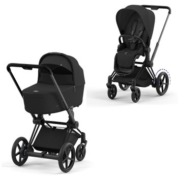 Cybex ePRIAM Kombikinderwagen Mattblack Sepia Black