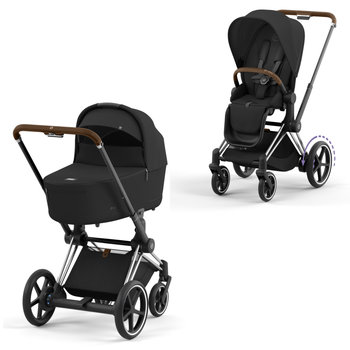Cybex ePRIAM Kombikinderwagen Chrom Braun Sepia Black